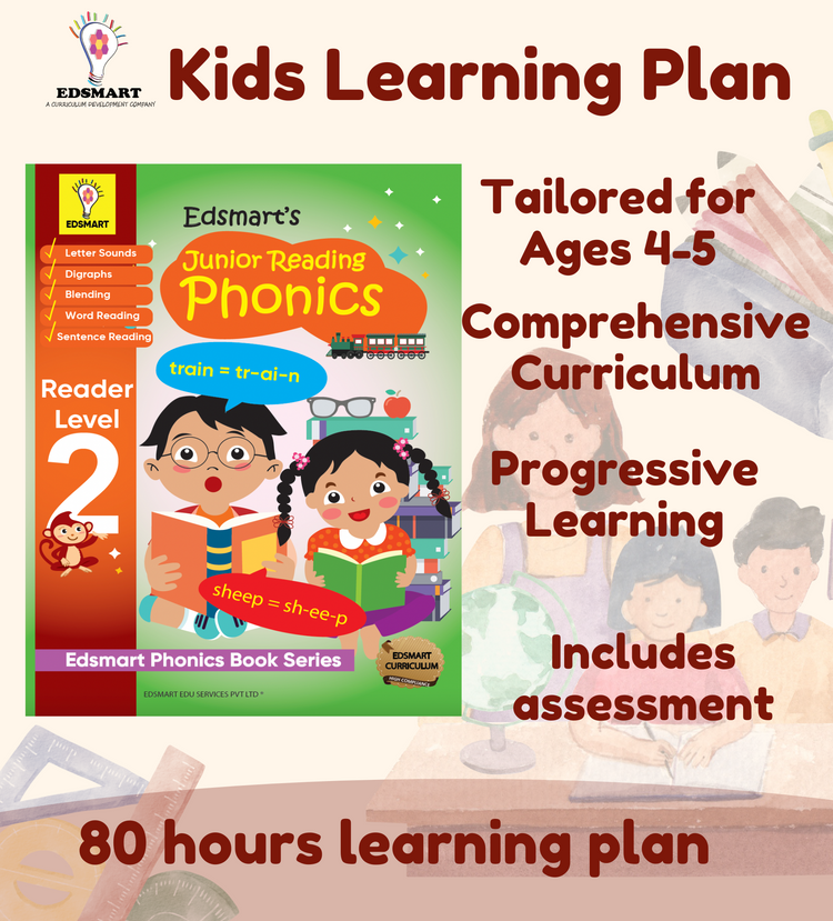 Edsmart Learning Plans for Kids - Junior KG Reading Level 2
