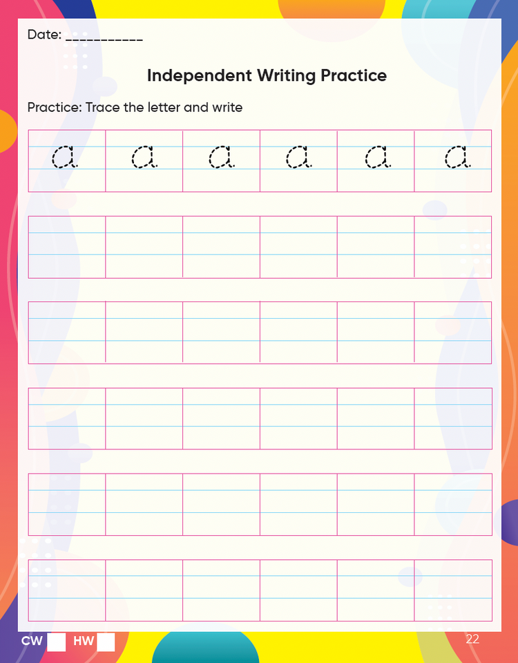 English Writing practice books for beginners level 2 - Small letters a-z | copy writing book for kids | handwriting improvement book Worksheets for CBSE -Edsmart Tiny Writer