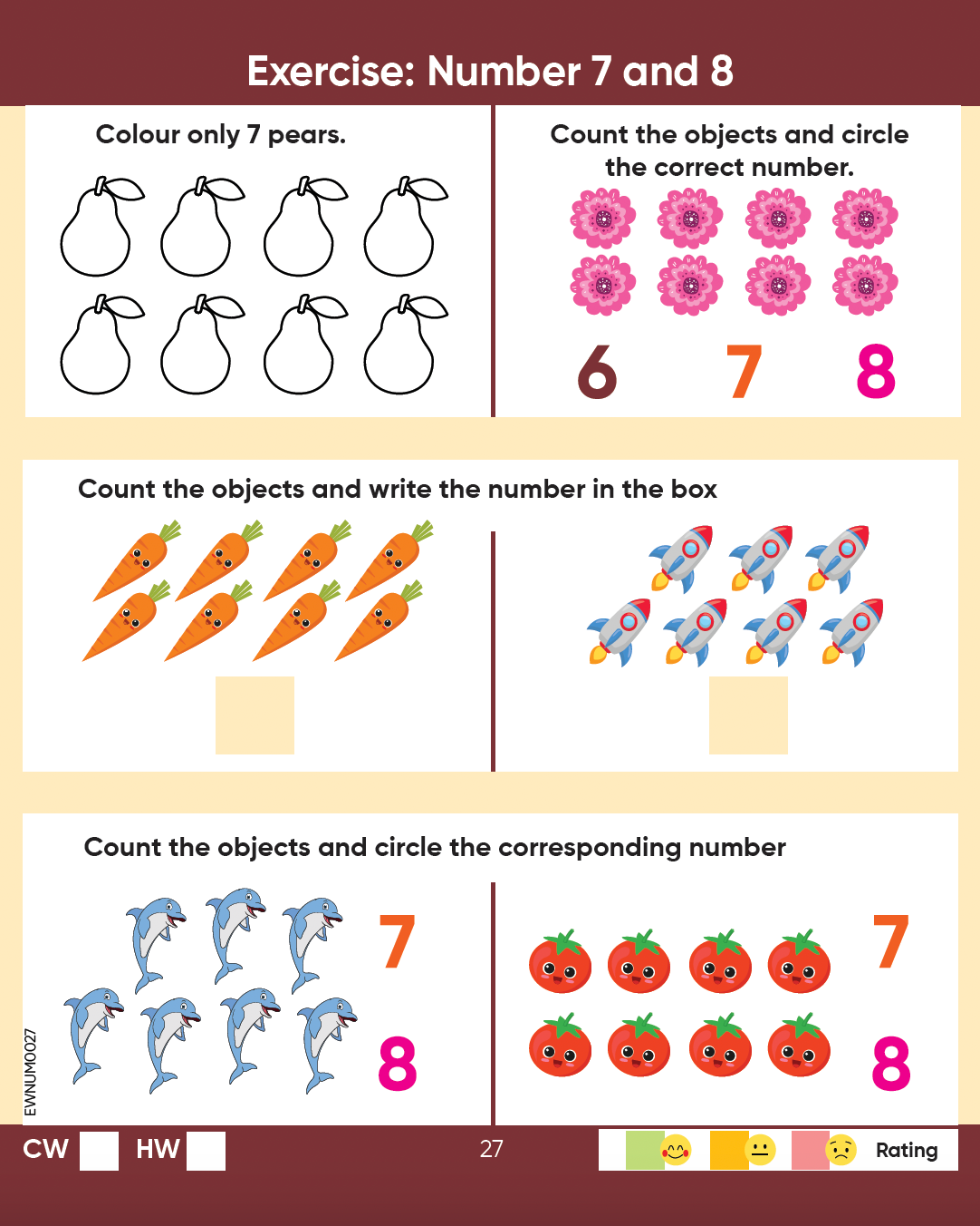 Edsmart Number Writing Book for Early Numeracy - Number writing 1-20 ...