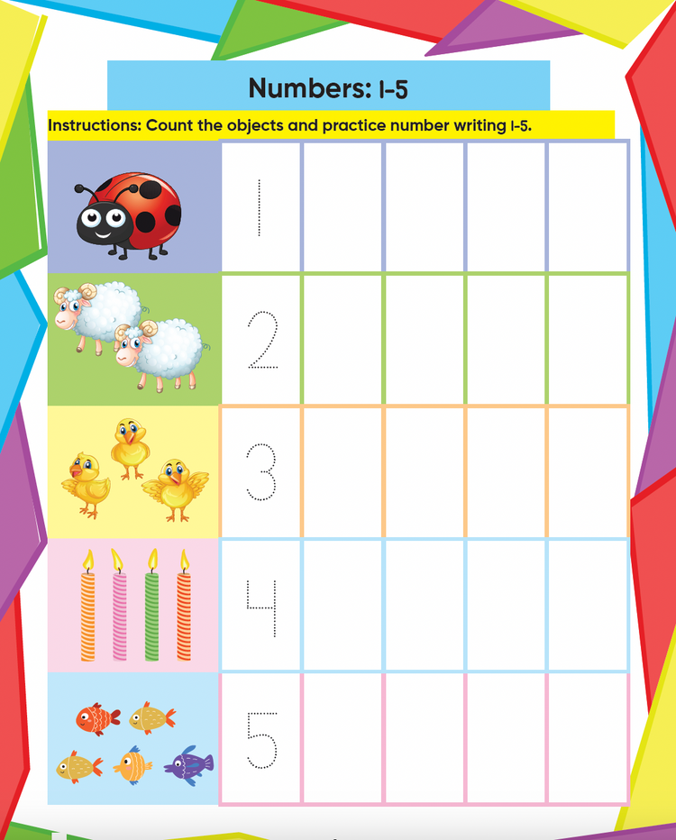 Edsmart Tiny Maths- Junior KG Maths Book - Kids Activity 4+ Years / CBSE LKG Maths books for kids / Kindergarten Maths Activity Text Books / Picture books / Teaches Numbers, Addition & Subtraction