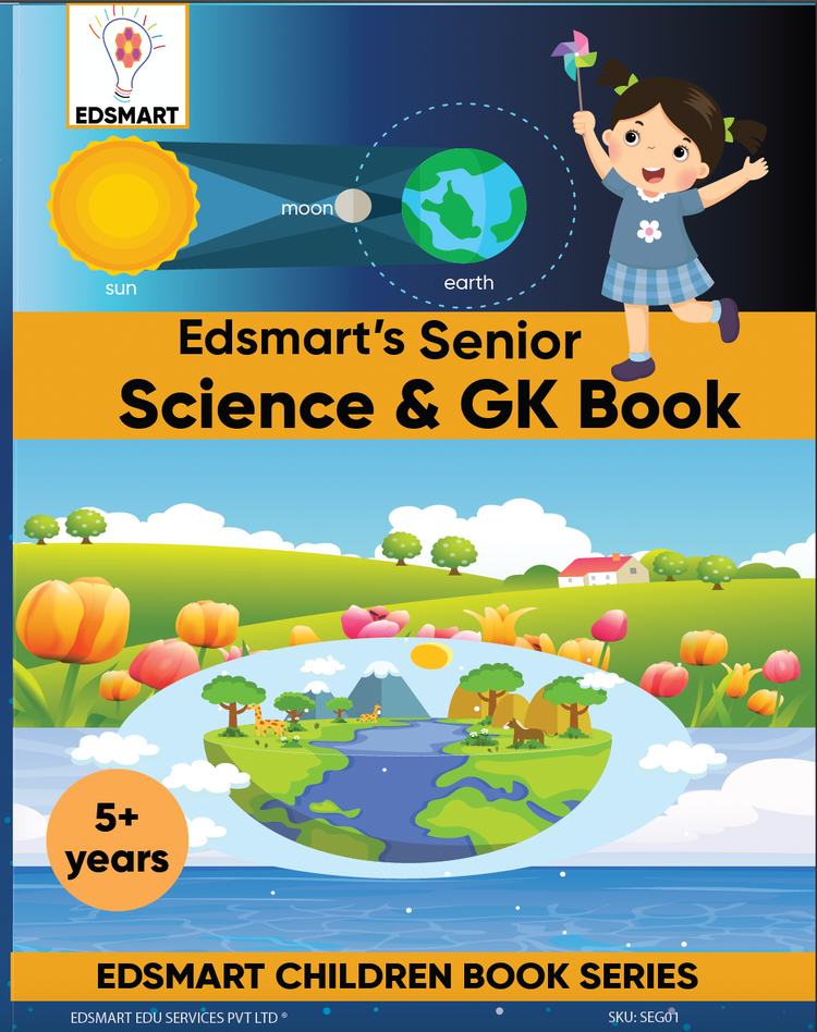 Senior KG Science and GK books for kids CBSE / UKG Science and GK Text Books / Science Picture books for kids [64 pages]/ Kindergarten GK Book covers 12 GK Concepts (with project instructions)