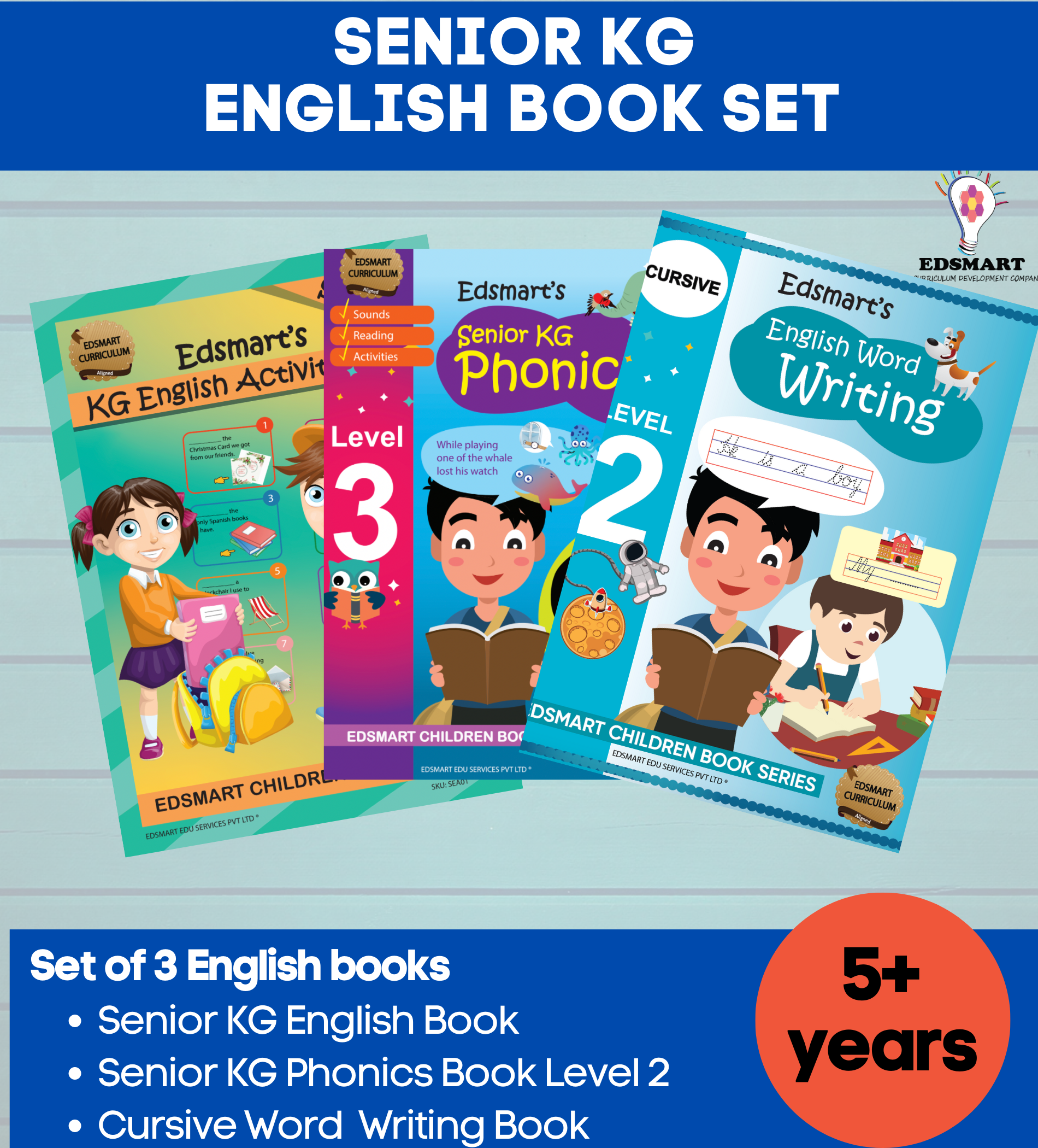 3 Senior KG English Book - UKG English Grammar Book, Phonics Reading ...