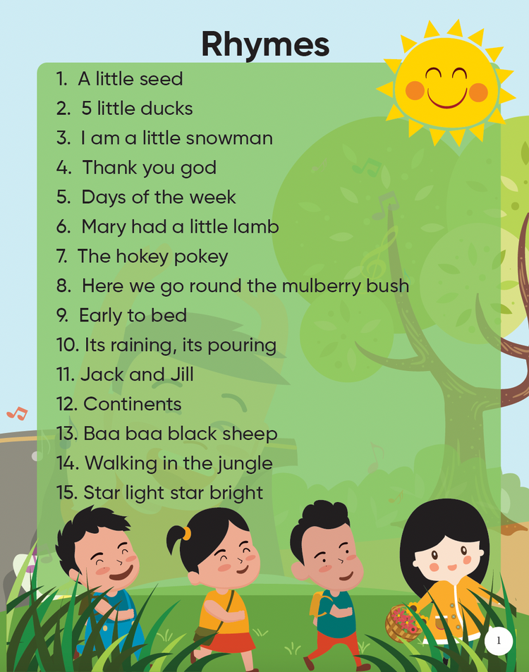Edsmart Nursery Rhyme Book 5 for 2-6 years old [32 pages], 15 kids rhymes with attractive pictures| famous kids rhyme and more