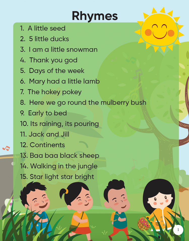 Edsmart Nursery Rhyme Book 5 For 2 6 Years Old 32 Pages 15 Kids Edsmart Nursery Rhyme Book 5 For 2 6 Years Old 32 Pages 15 Kids