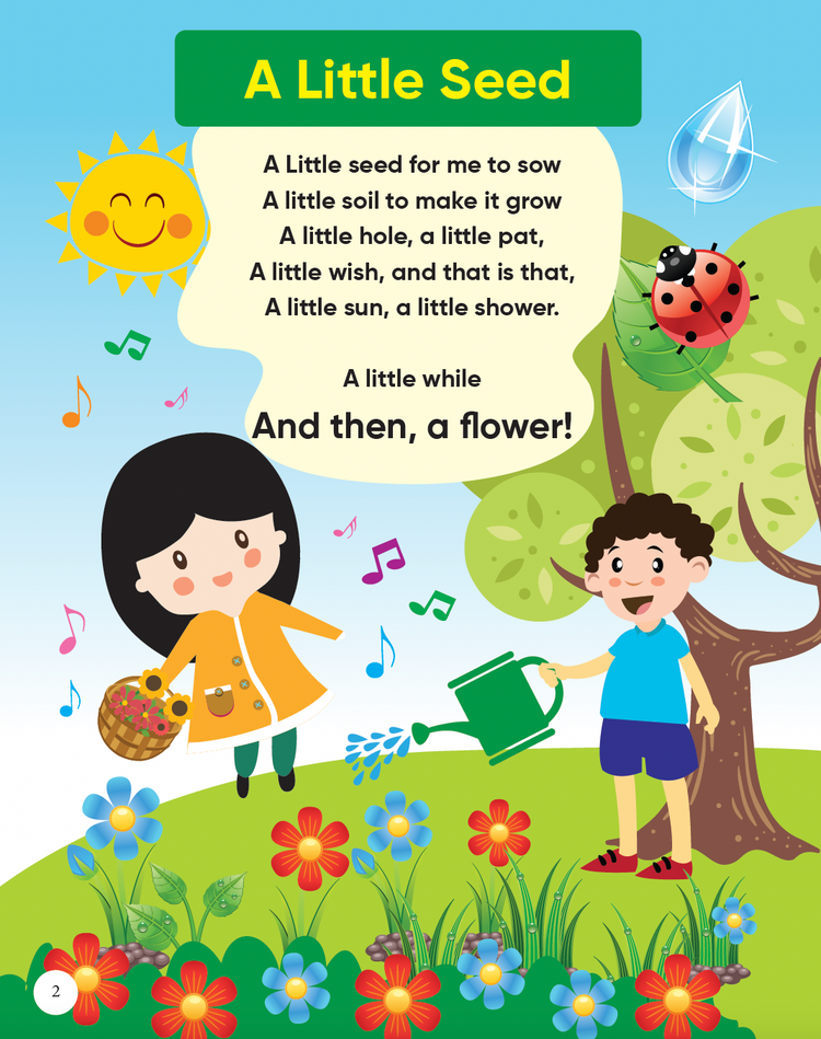Edsmart Nursery Rhyme Book 5 for 2-6 years old [32 pages], 15 kids rhymes with attractive pictures| famous kids rhyme and more