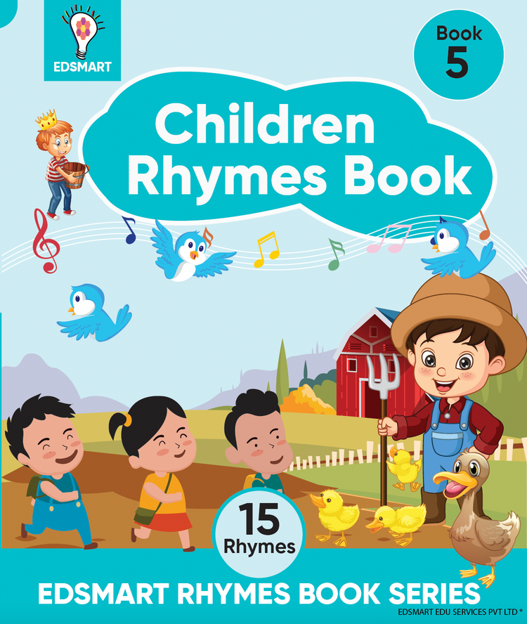 Edsmart kids Nursery rhyme Book combo for 2-6 years old [64 pages], 30 kids rhymes with attractive pictures| famous kids rhyme and more