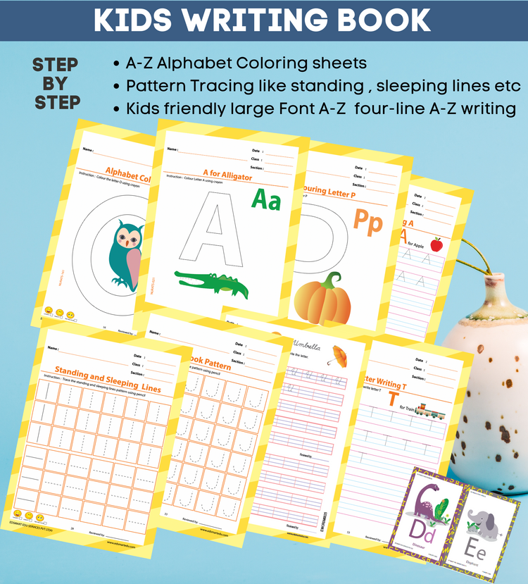 Nursery step by step Alphabet tracing and writing book