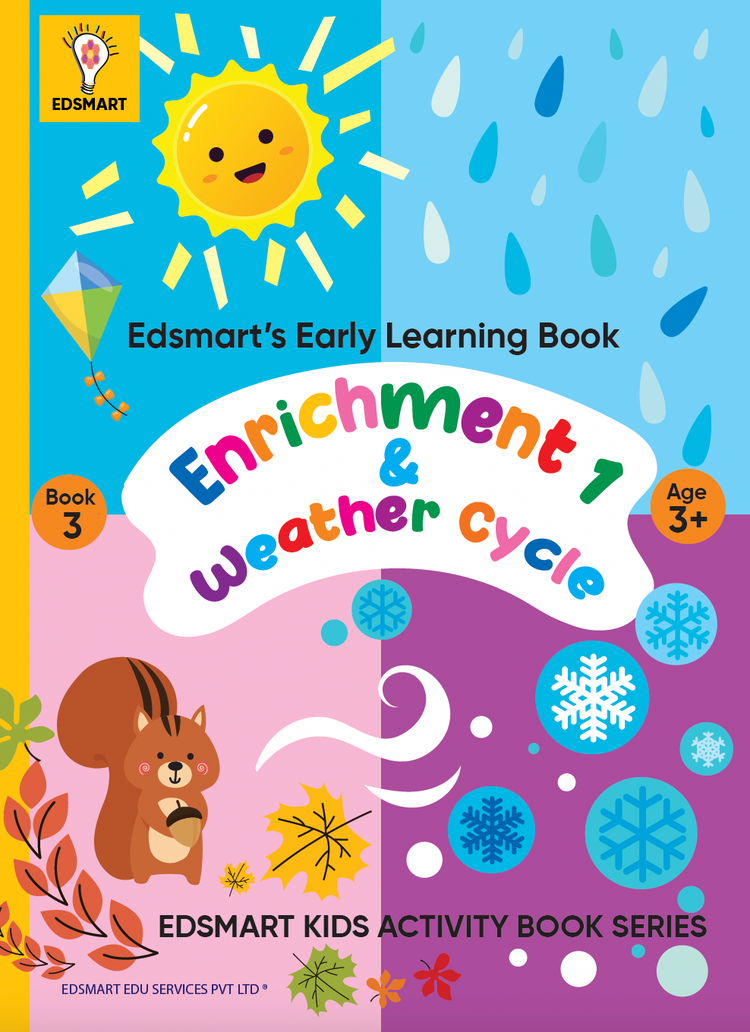 Edsmart Nursery Activity Books for Kids in English | 3 to 5 years old children | 5 themes coloring, tracing & natural materials