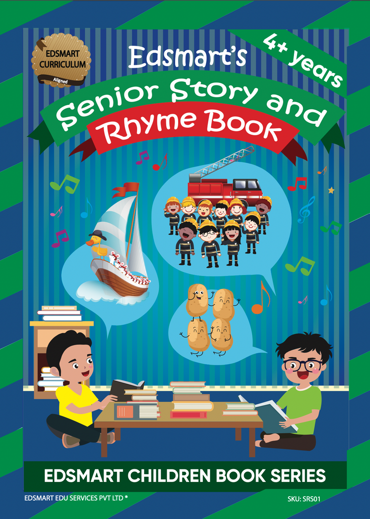 Senior KG English Book set ( 4 books) | Includes Senior KG English Activity Book, Kids Phonics Book Level 3, Cursive Word Writing, Kids Story Book